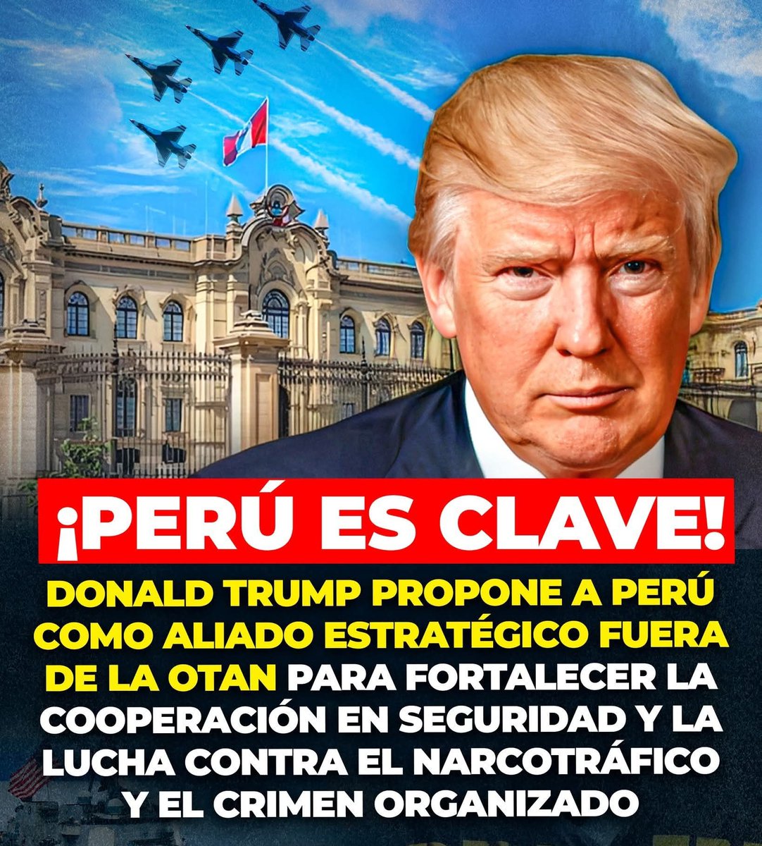 Fuentes importantes informaron también que el presidente de los EE.UU. <a href="/DonaldTrump/">Donald J. Trump</a> está decidido a acabar con toda la izquierda y el comunismo en América latina, con el fin que todos esos países prosperen.
Gran noticia.
Rojitos de Perú sentirán que el mundo se les viene encima.