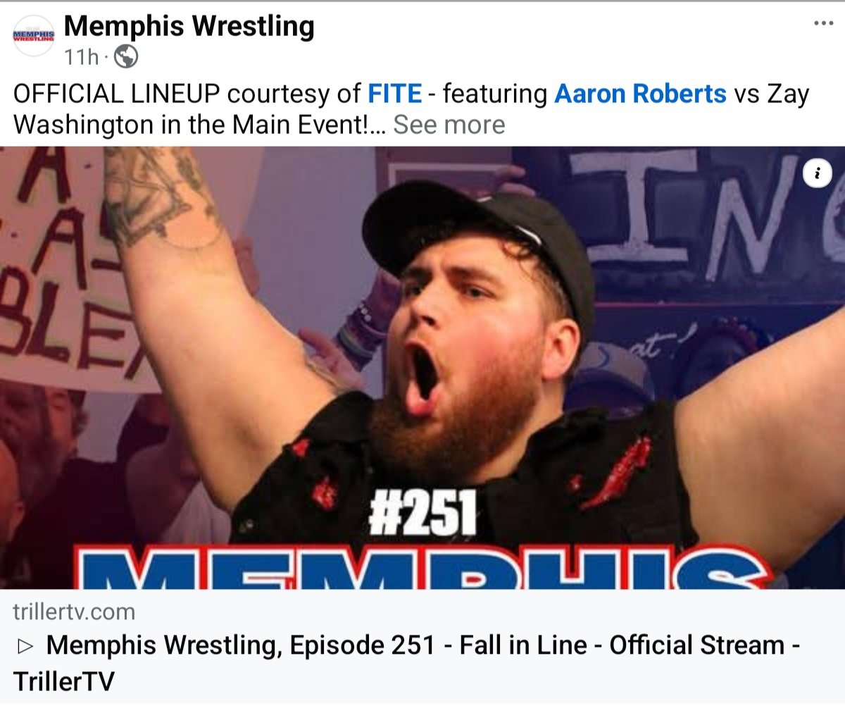 basnettdavid1's tweet image. Tv 📺 #NowWatching Wrestling 😉
@Mem_Wrestling #FallInLine Saturday December 13th 2025 🗓
On @YouTube 🇬🇧 💻 
#KeepUpLad 🙄 #MemphisWrestling