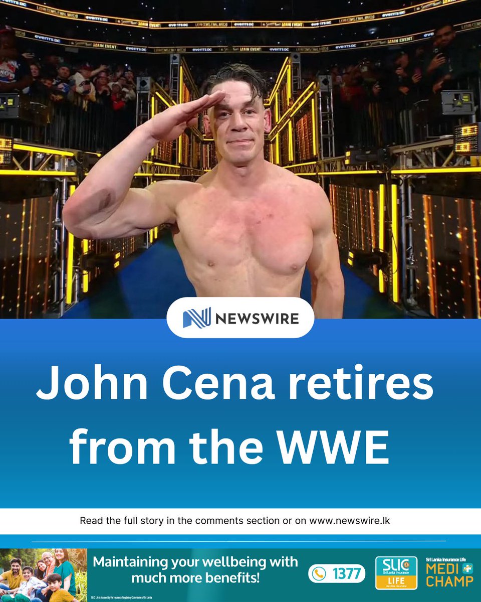 NewsWireLK's tweet image. Thats it! End of an era 😔

From hustle to loyalty to respect, he gave everything to the fans.

Thank you for the memories, John Cena ❤️