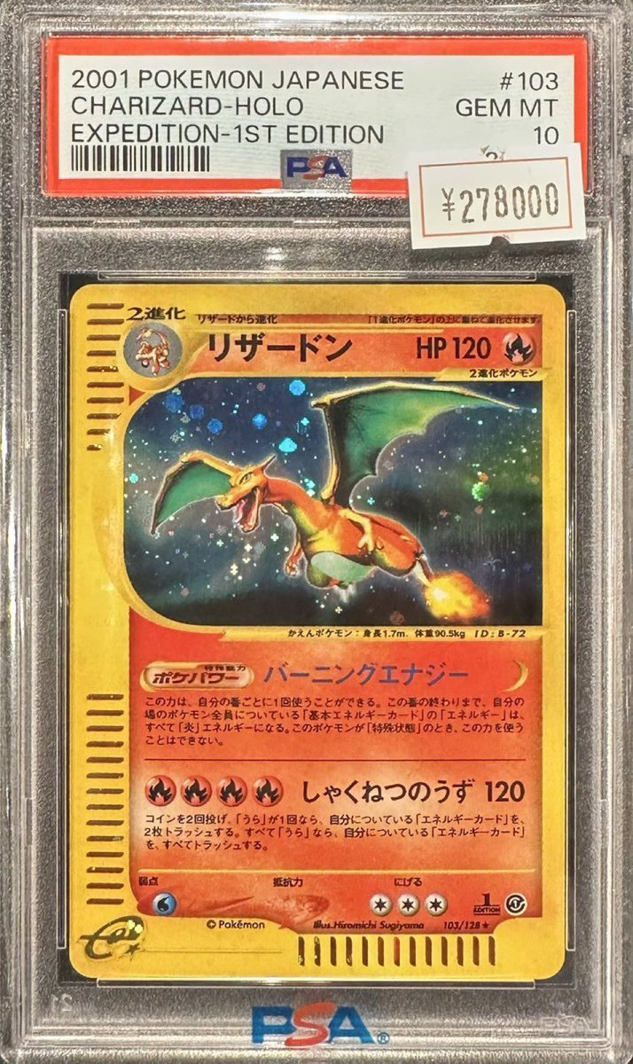 完売情報】 ✨ 【PSA10】 リザードン ホロ eカード ✨ こちら完売