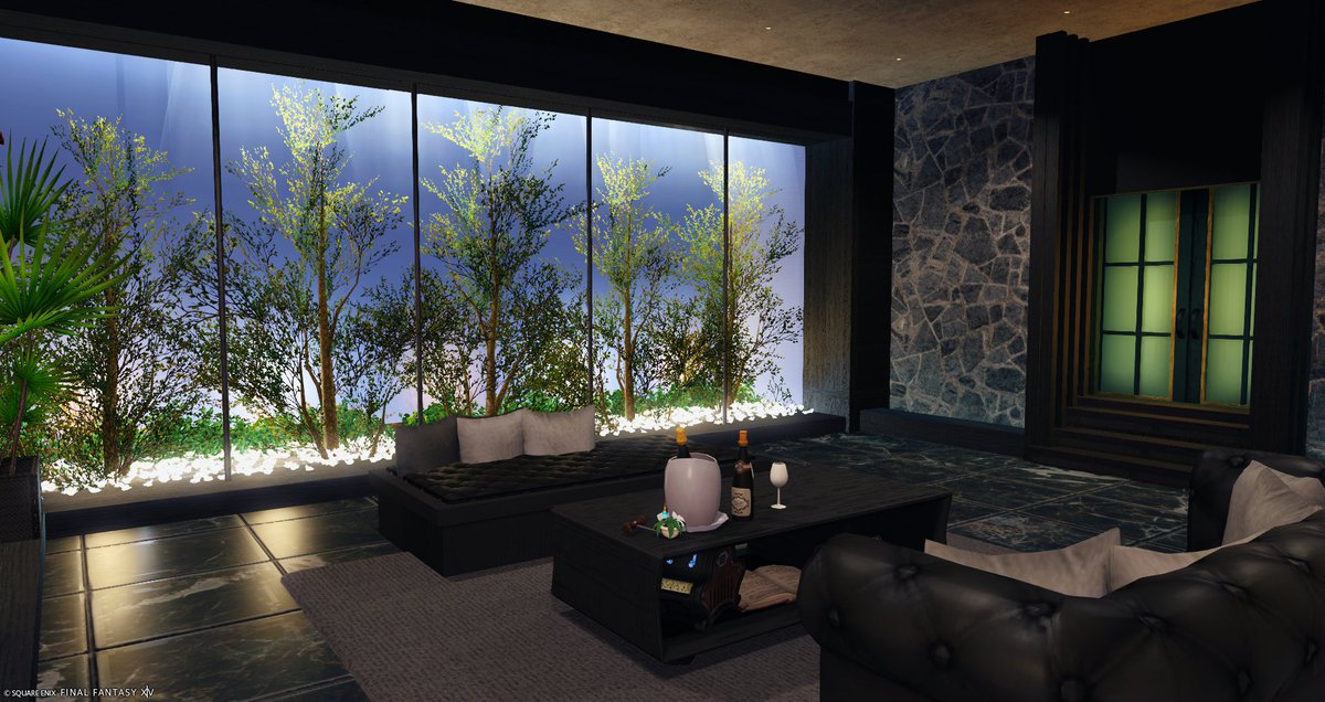 #ハウジング行ってもいいですか
テーマ： 大人の休息
名前：Urban Noir
所有者： Yuine Yue
所在地：Mana Hades ラベンダーベッド21区08番地
アピールポイント：ずっとそこに居られるようなリラックスできる空間づくりを目指しました。