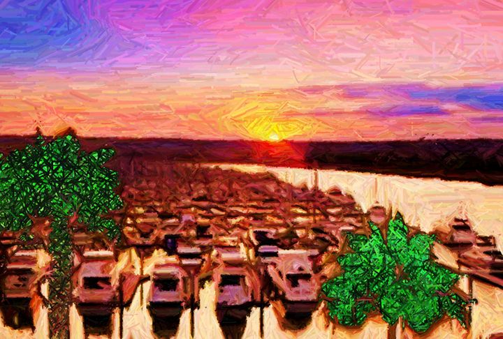 Art of the Day! "San Diego Funset". Buy at: ArtPal.com/drcommunicator…
