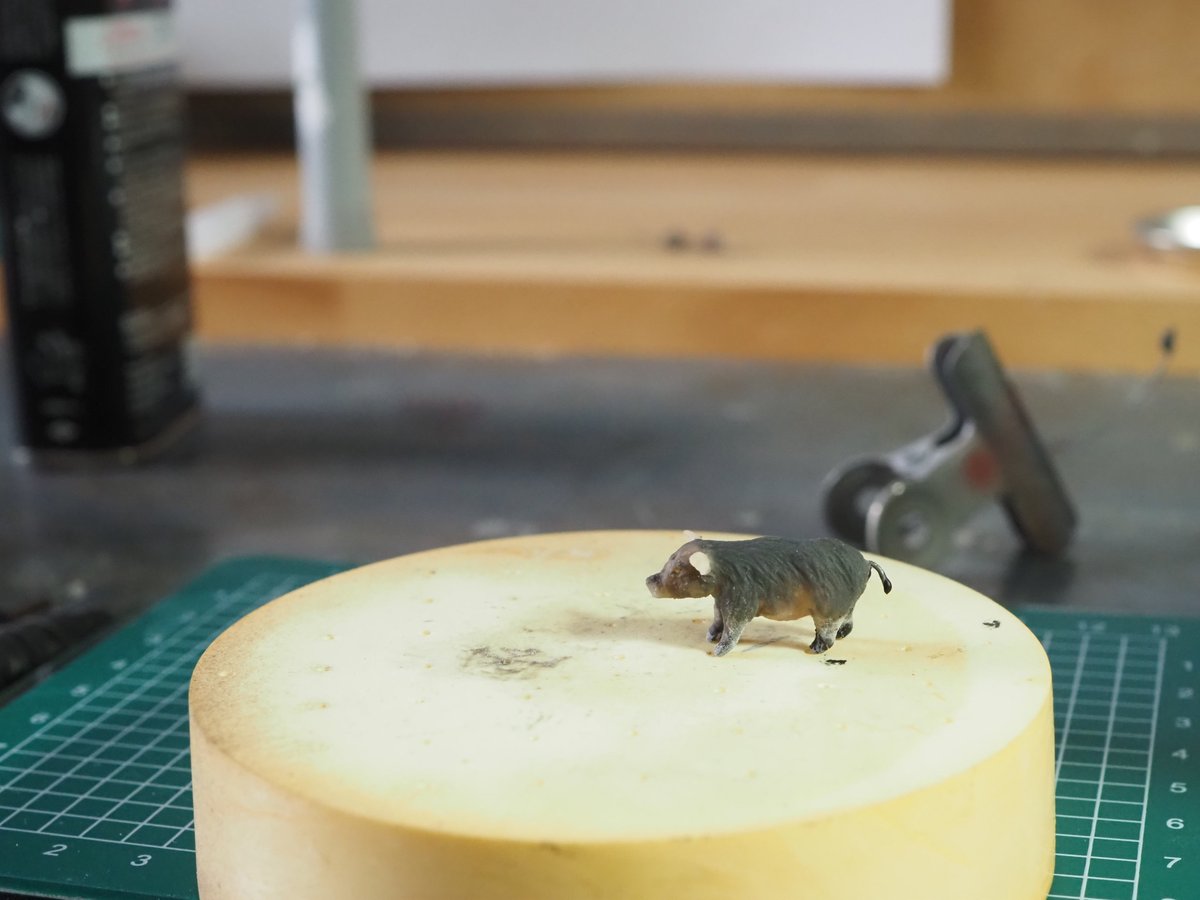 haraguro様 会社の先輩が飼い始めたマイクロ豚を制作しています とりあえずは原型