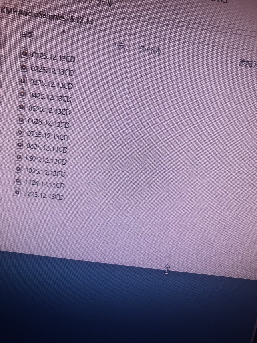 これから昨日出来た12曲のチェックをするよ。