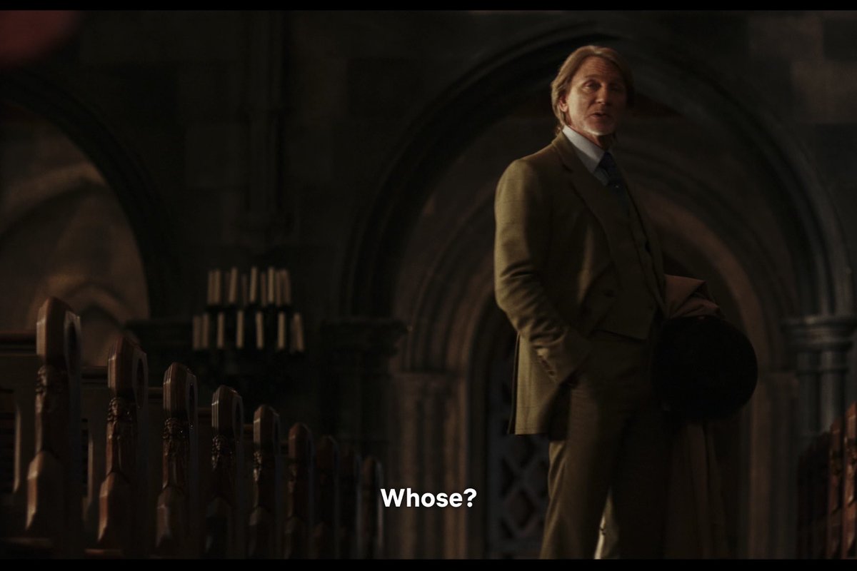 stylesrecord's tweet image. there are so many good scenes in wake up dead man but i loved this one. benoit wasn’t even trying to do a bit, he genuinely didn’t know what jud meant for a brief moment. gay architecture enthusiast first and foremost #10s