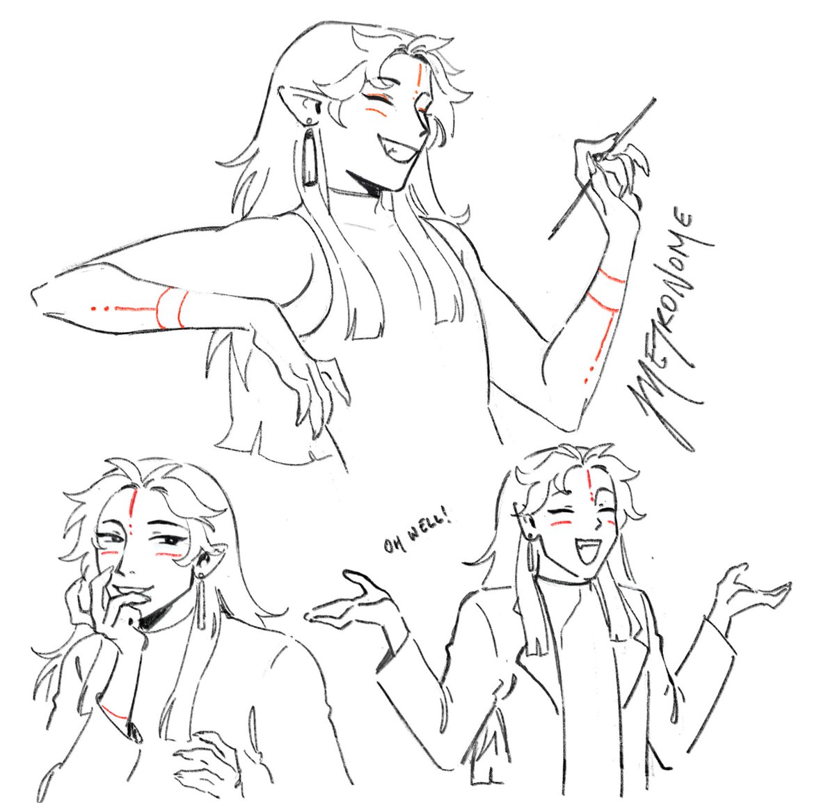 :] another oc -- metronome, the alien surgeon who wishes to be human. i had sososo much fun playing him.