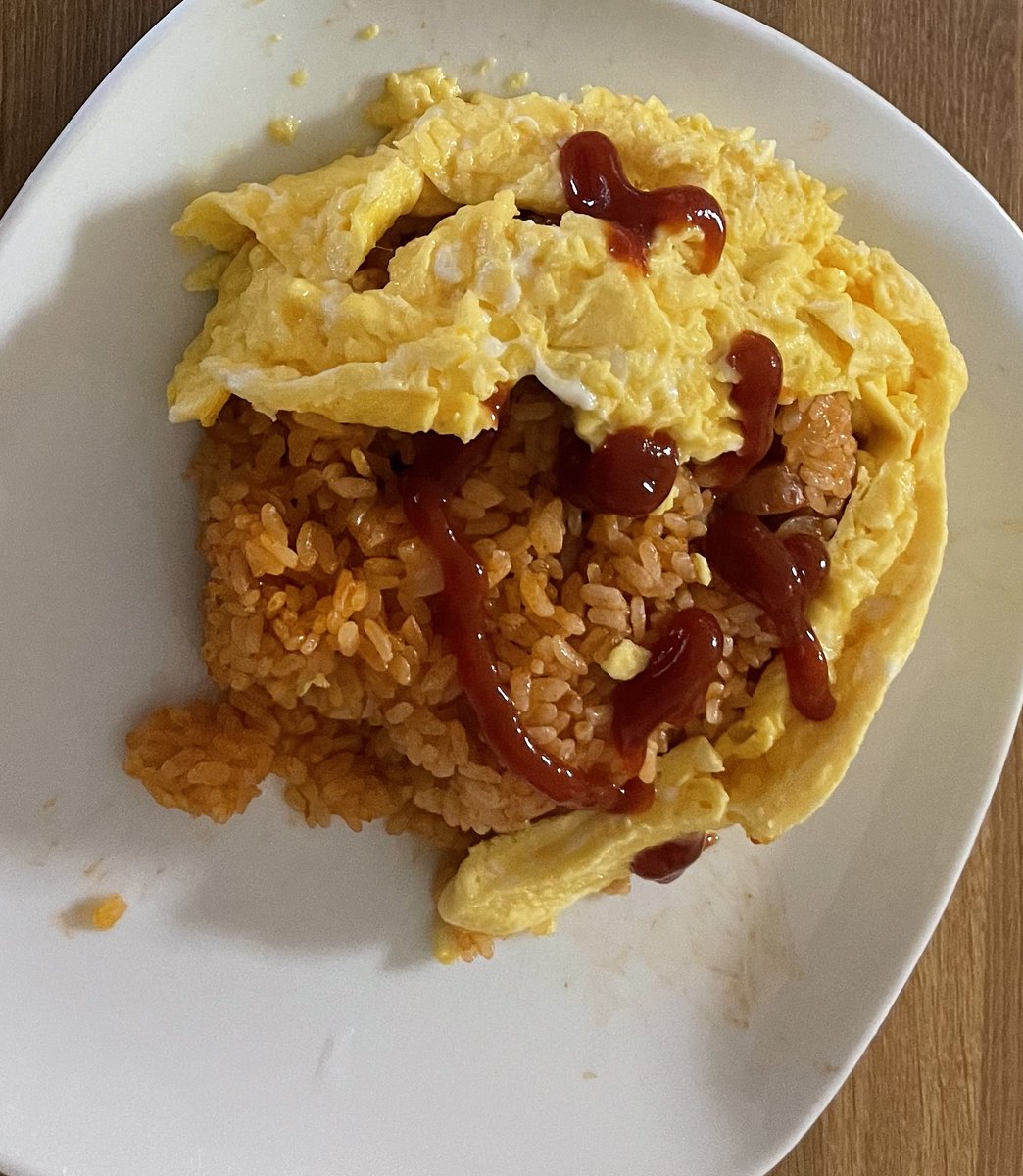 u_x_v_'s tweet image. ぱっかーんふわとろオムライスできた！今日は大会頑張る！！　
#PUACL2026 #flwin