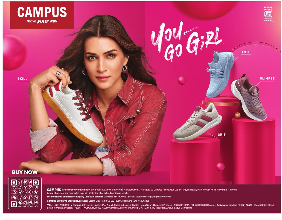 KritiSanonZone's tweet image. #KritiSanon For #Campus 

#YouGoGirl