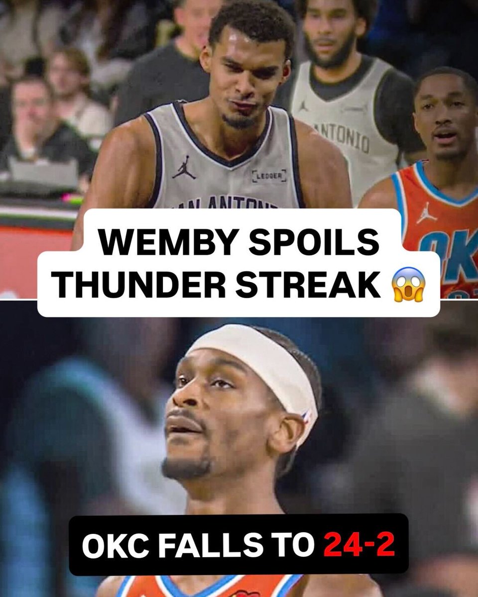 SportsCenter's tweet image. WEMBY AND THE SPURS WIN IN A THRILLER VS. OKC 🔥 

San Antonio advances to the NBA Cup Championship 💰