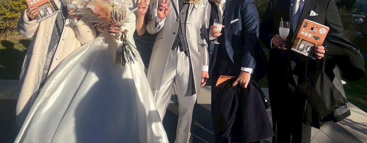 pecopecowatch's tweet photo. 友人の結婚式行ってきました💍
いいなあ、羨ましいなあ、結婚してーなーってより強く思わされましたとさ https://t.co/LBeSiyySMl