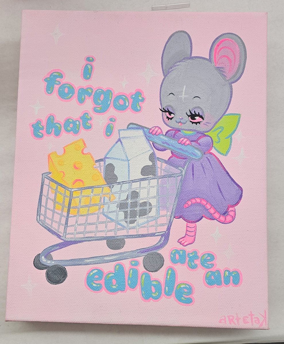 My piece that I live painted tonight at ABV gallery