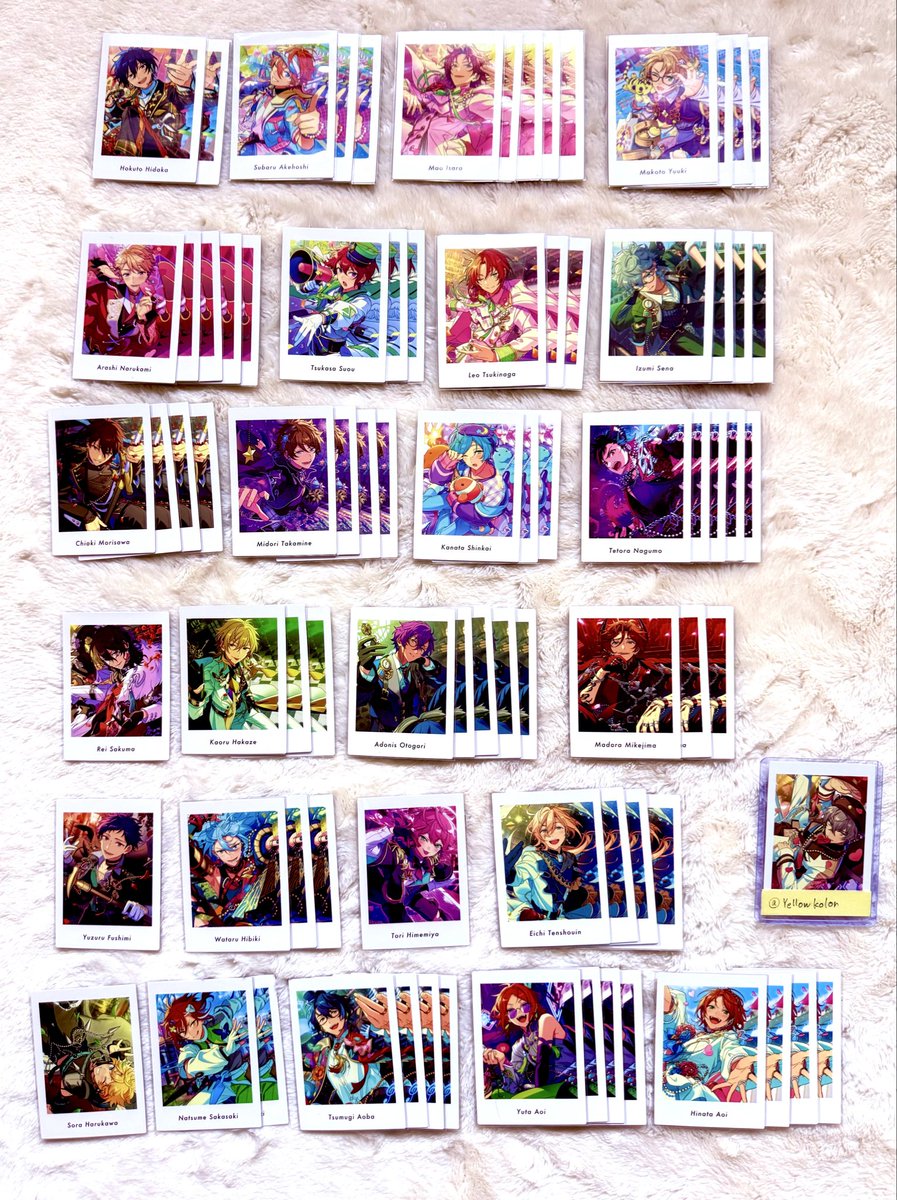 Yellowkolor's tweet photo. 【交換】あんスタ ぱしゃっつ vol.6 action 

譲:画像参照

求:晃牙、凛月、忍

郵送のみ

お気軽にお声かけ下さい https://t.co/WW2LqhU22p