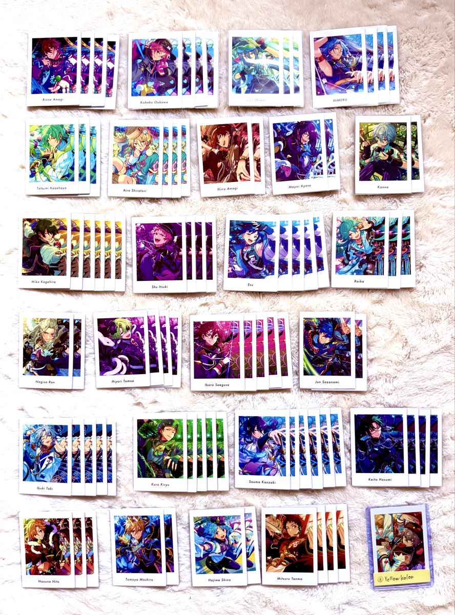 Yellowkolor's tweet photo. 【交換】あんスタ ぱしゃっつ vol.6 action 

譲:画像参照

求:晃牙、凛月、忍

郵送のみ

お気軽にお声かけ下さい https://t.co/WW2LqhU22p