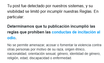 i report many accounts were openly post hate speech and gore and you never banned then, but if i comment the first picture and this coward report it you limit it for "incitement to hatred". FUCK OFF MODERATORS AND EAT SHIT ELON