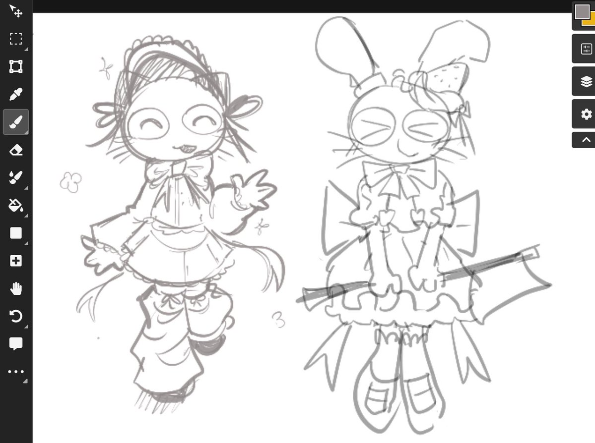 ねこのティーチくん #teachthecat doodling with oomf on magma @flauccet