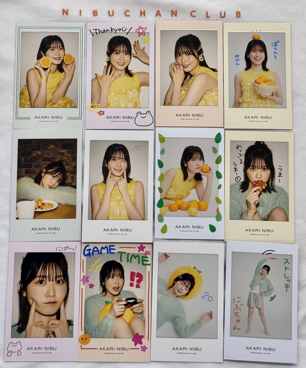 丹生ちゃんグッズのチェキ風カード可愛い📷 #にぶちゃん倶楽部 #丹生明里