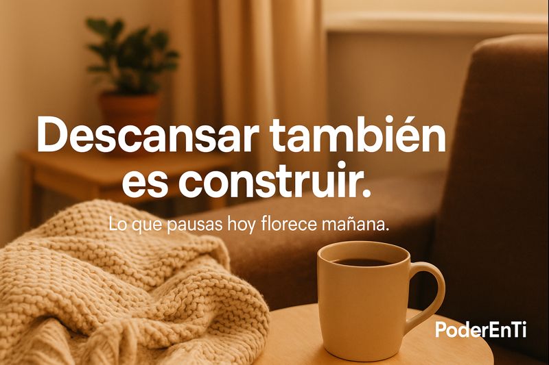 PoderEnti's tweet photo. Descansar también es construir. Lo que pausas hoy florece mañana.

🌙 Tómalo como recordatorio y guárdalo para volver a él.

#Descanso #Pausa #PoderEnTi https://t.co/BdUfRiEdgJ