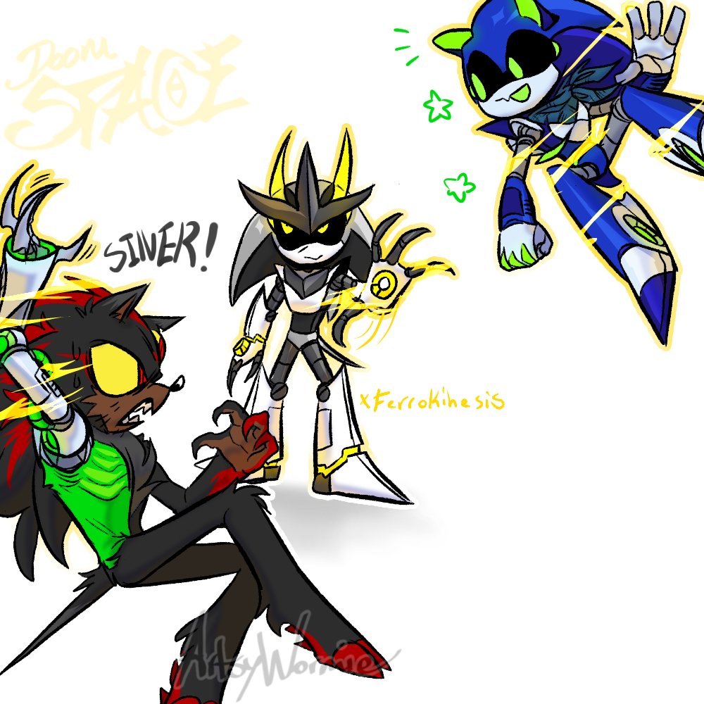 Alien Shadow au is now #Doomspace au bc the story and design feels a bit farther from Canon black arms alien 💔💔💔 I'll find a way to drop some kinda lore #SonicTheHedgehog #ShadowTheHedgehog #SilverTheHedgehog