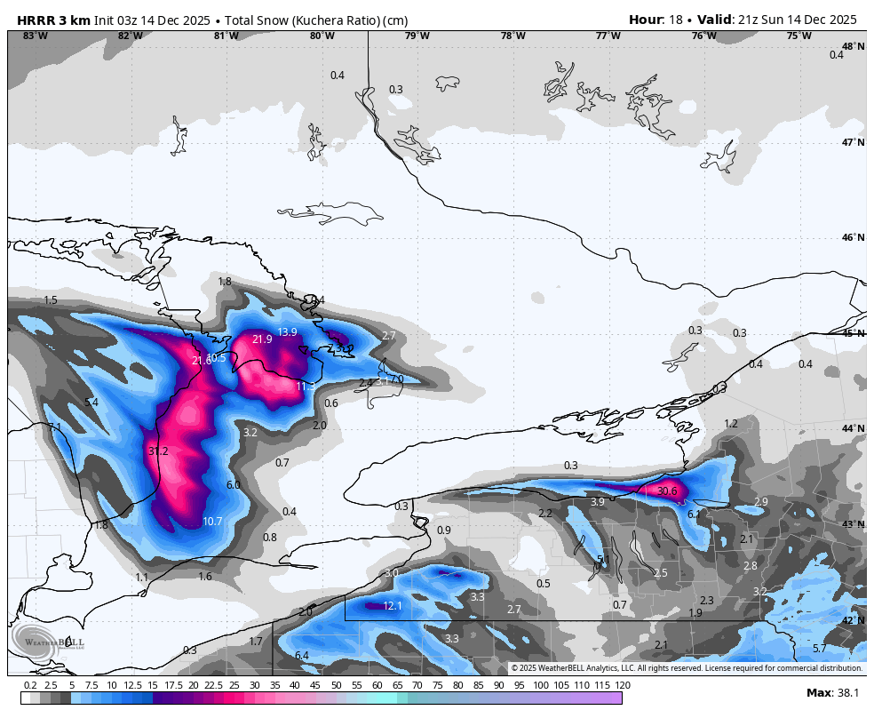 WxOntario1's tweet photo. Winds are beginning to shift more WNW/ NW
Squalls are slowly moving southward
Winds will shift to Northerly tomorrow AM, pushing the squalls further south
Travel along parts of the #Hwy401/ #Hwy402 corridor could get dicey tomorrow afternoon for a couple of hours
#OnWX #ONStorm