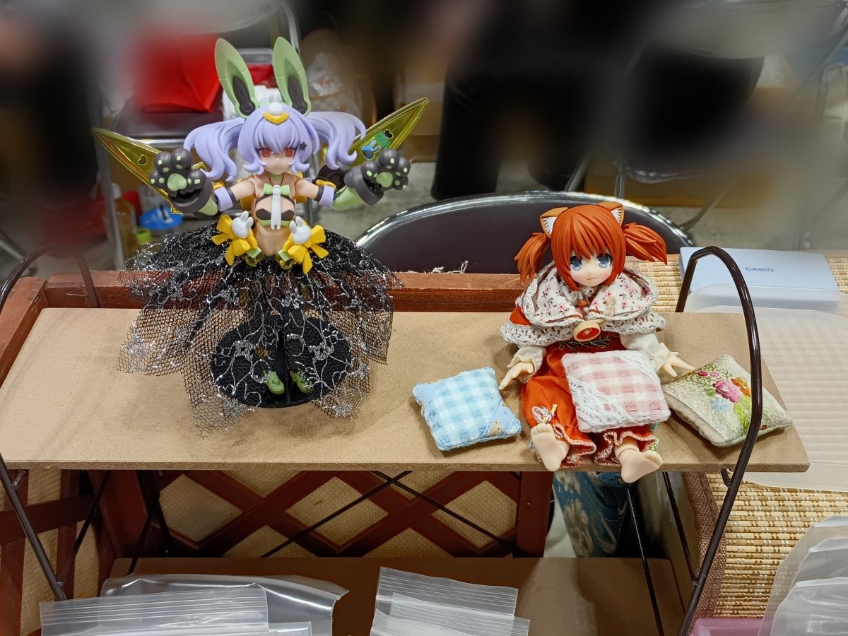 背景と在庫モデルさんも出ましたので改めて。
庵那工房売店　ブースNo.J15,16 DDPエリア
どうぞ起こしくださいませ。
#アイドール東京　#アイドール75