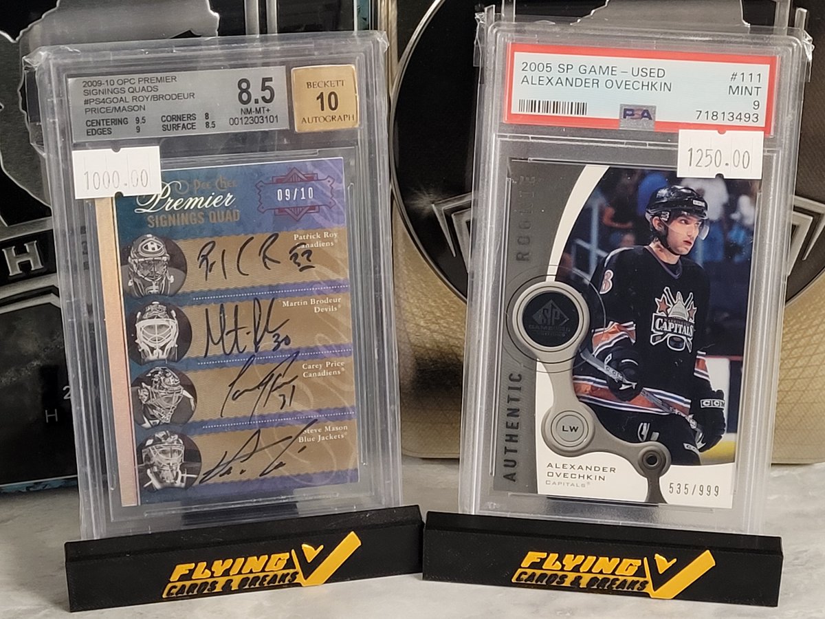 FlyingVCards's tweet image. 🚨 #FlyingVCards #StackSale Lot #467 🚨 

Ovi $1250
Quad Auto $1000

Stack rules pinned to profile 😃