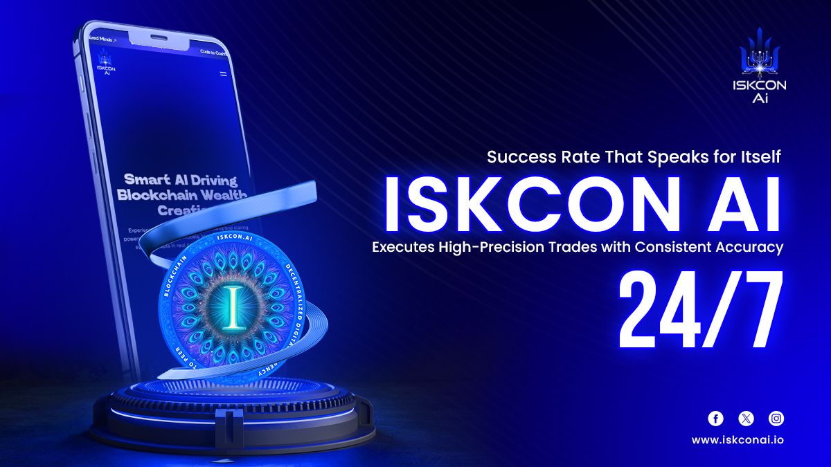 iskconai's tweet photo. π Success Rate That Speaks for Itself.
Iskcon AI executes high-precision trades with consistent accuracy β 24/7.
π https://t.co/QlXcL1LzWD
π https://t.co/w5bjRAQ9v4
.
.
.
#IskconAI #IskconAICoin #AIPoweredTrading #AutomatedTrading #CryptoTradingTools #AIForInvesting https://t.co/rm0vo5UrZA