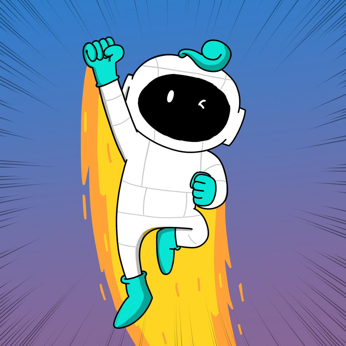 Toby’s energy today: straight to the stratosphere ☄️