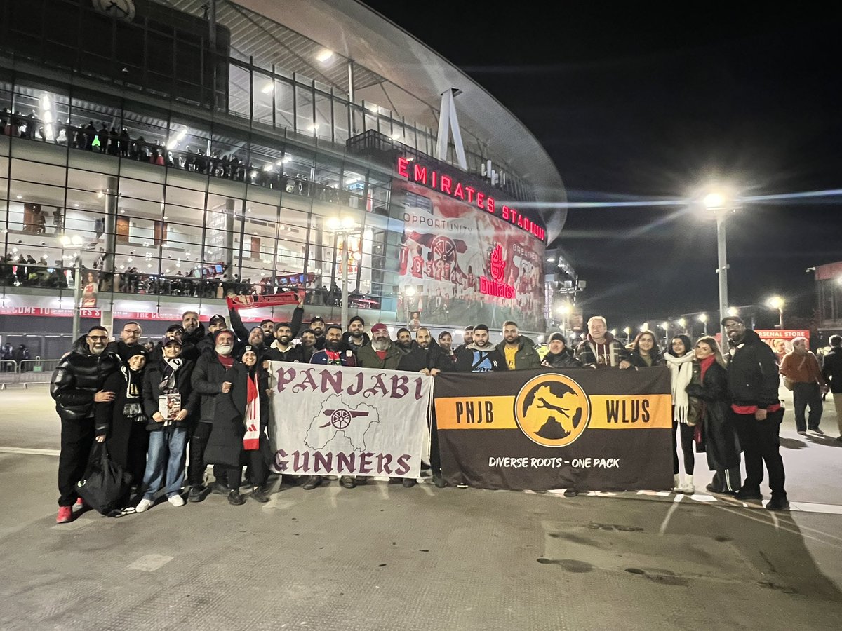 panjabigunners's tweet photo. Panjabi Gunners ๐ค Punjabi Wolves
For the first time ever, two supporter groups met at the Emirates Stadium before kickoff.
Different teams, same culture. Rivalry on the pitch, unity off it. Respect always.
#SameCulture #PanjabiPride #FootballUnity https://t.co/kqDPBIFwKr