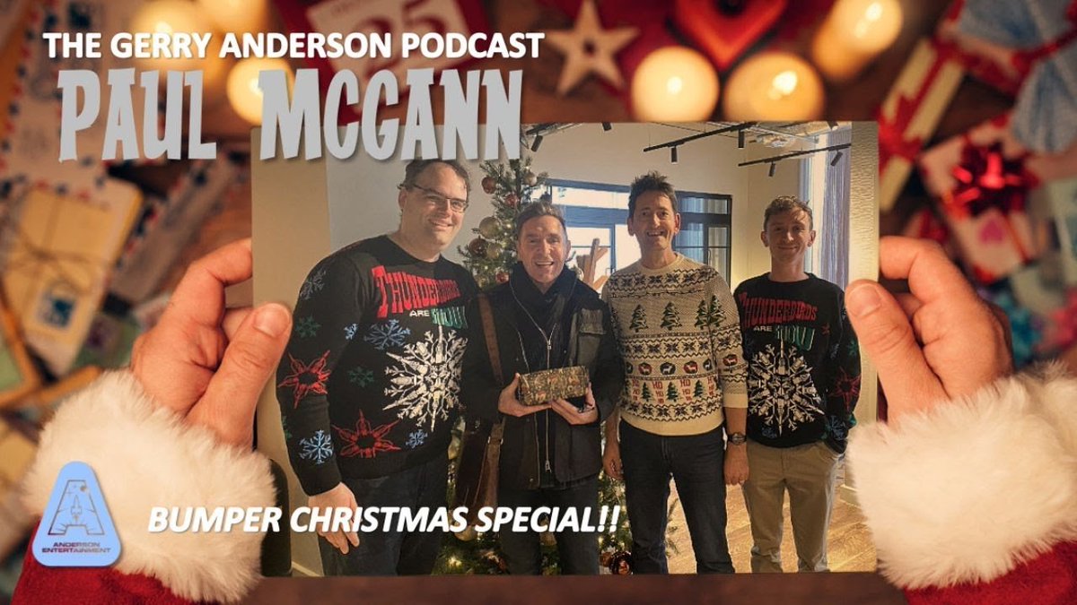 GerryAndersonTV's tweet image. Mince pies at the ready! Today's the day for our Bumper Christmas Edition featuring our very special guest Paul McGann! Aside from an in-depth look at his life and times, Paul reveals who he played in childhood games of Thunderbirds and which Anderson series he'd appear in…