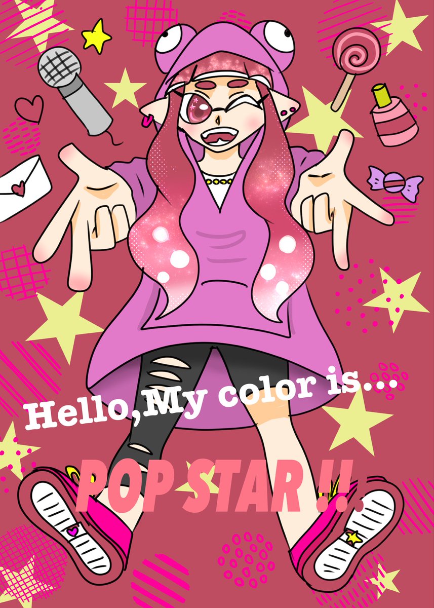 pigsada_41's tweet photo. #HelloMyColorIs_
あたしみんなのスターだから
いつだって希望を分けてあげる
キラキラ輝くポップなスター
召しませ、たらふく幸福を
素敵な企画にBE4F62ポップスターで参加させていただきました!ありがとうございます😊 https://t.co/rP1i7GCE2h
