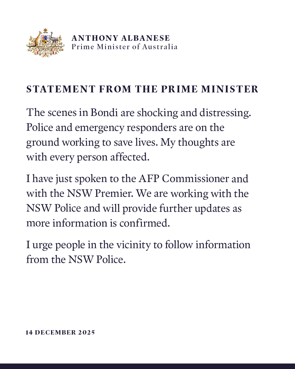 Joelmpetlin's tweet photo. @AlboMP I can't believe that the official statement of the PM of Australia ignored the fact that the victims were Jews attending a Chanukah party and the perpetrators were jihadi terrorists.

But it does explain a lot about what the Australian government thinks of the Jewish community. https://t.co/Z7iKNRWBiY