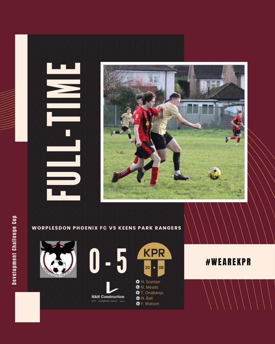 The ressies finish the year in style with a great performance in the cup. 

The first team are back in action next week.

#WeAreKPR #surreyfootball