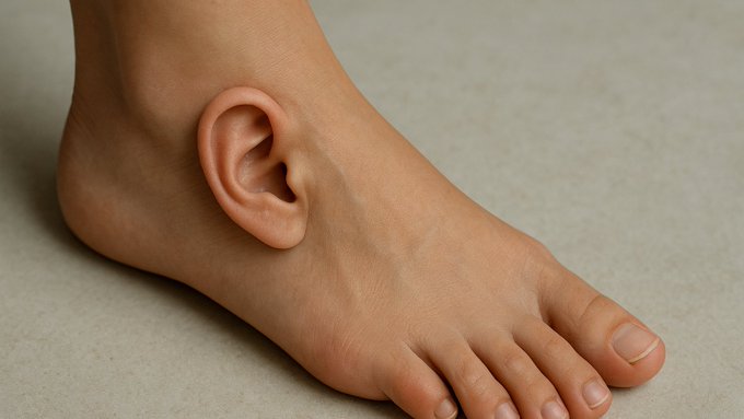عملية طبية نادرة ولكنها نجحت.. نُمو أذن امرأة في قدمها! والسبب؟ 