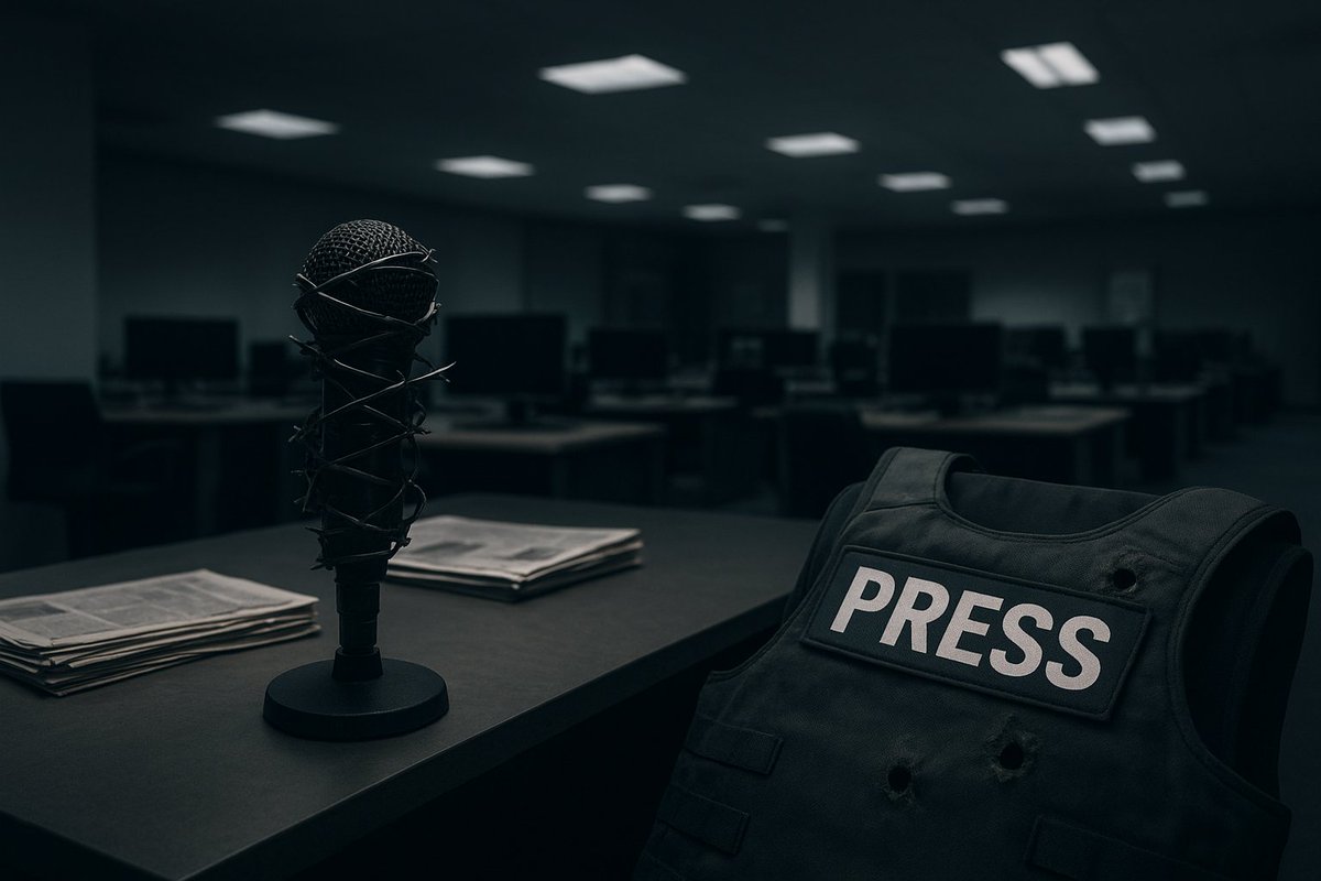 quotidianoweb1's tweet photo. Reportage sull’Italia al 49° posto per libertà di stampa: minacce, pressioni politiche e crisi strutturale dell’informazione: https://t.co/RoVaqzv74I #LibertàDiStampa #RSF2025 #Giornalismo #Italia49 #PressFreedom #SLAPP #Censura #democrazia #giornalisti #Art21 #manipolazione https://t.co/PQWzzy6e80