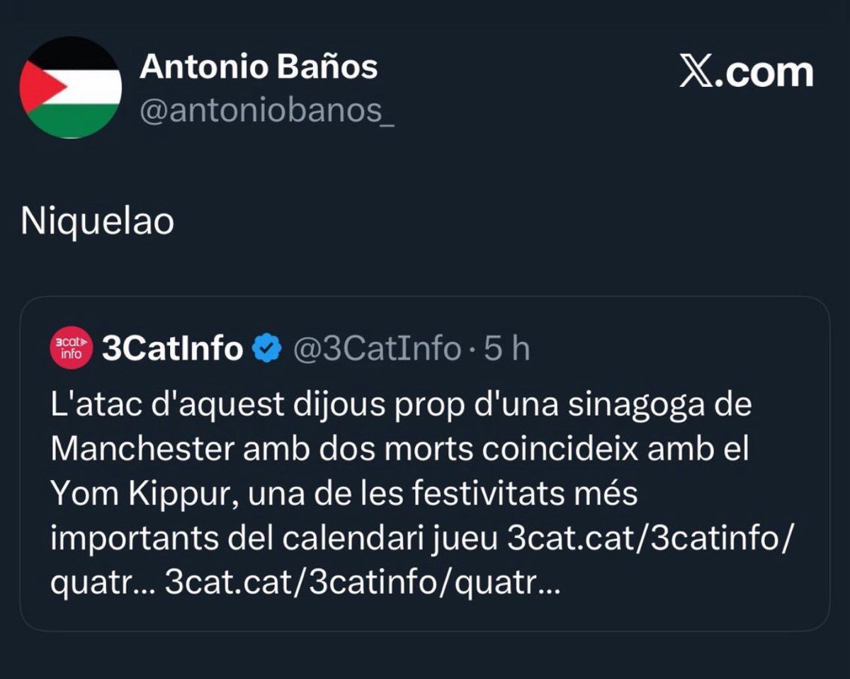 RaholaOficial's tweet image. Avui en què han assassinat 10 jueus a la festa de #Hanukkah també dirà “Niquelao”, o depèn de quanta maten? 👇👇👇