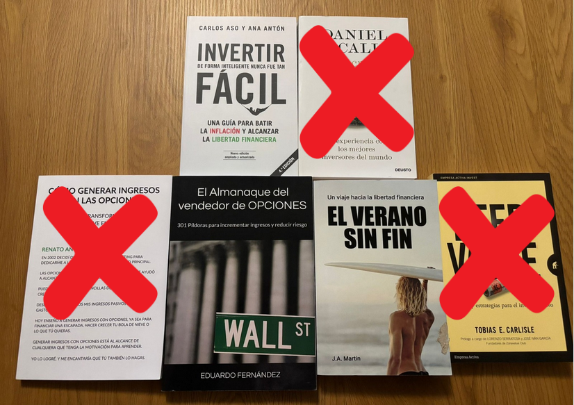 𝐂𝐔𝐀𝐑𝐓𝐎 𝐬𝐨𝐫𝐭𝐞𝐨 𝐞𝐧 𝐎𝐁𝐉𝐄𝐓𝐈𝐕𝐎: 𝐋𝐈𝐁𝐄𝐑𝐓𝐀𝐃 𝐅𝐈𝐍𝐀𝐍𝐂𝐈𝐄𝐑𝐀 🎁🎁🎁🎁🎁🎁
Cuuuuuuuuuarta semana de sorteo. 
Un domingo más, sorteo un libro entre los que quedan disponibles. Los libros tachados ya se han ido a su destino y ya han sido enviados a los