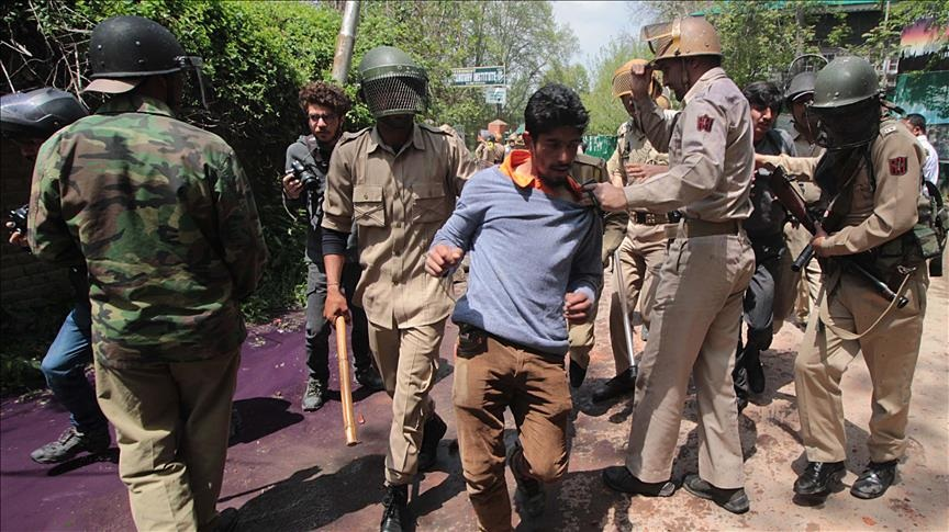 MishalKhanNDU12's tweet photo. India’s latest mass arrests in occupied Jammu and Kashmir, with more than 150 people detained in sweeping raids, show how fear and detention remain central to its governance. Homes were raided, families intimidated, and vague labels used to justify arrests while legal clarity remains absent. These actions expose the reality behind India’s democratic claims.