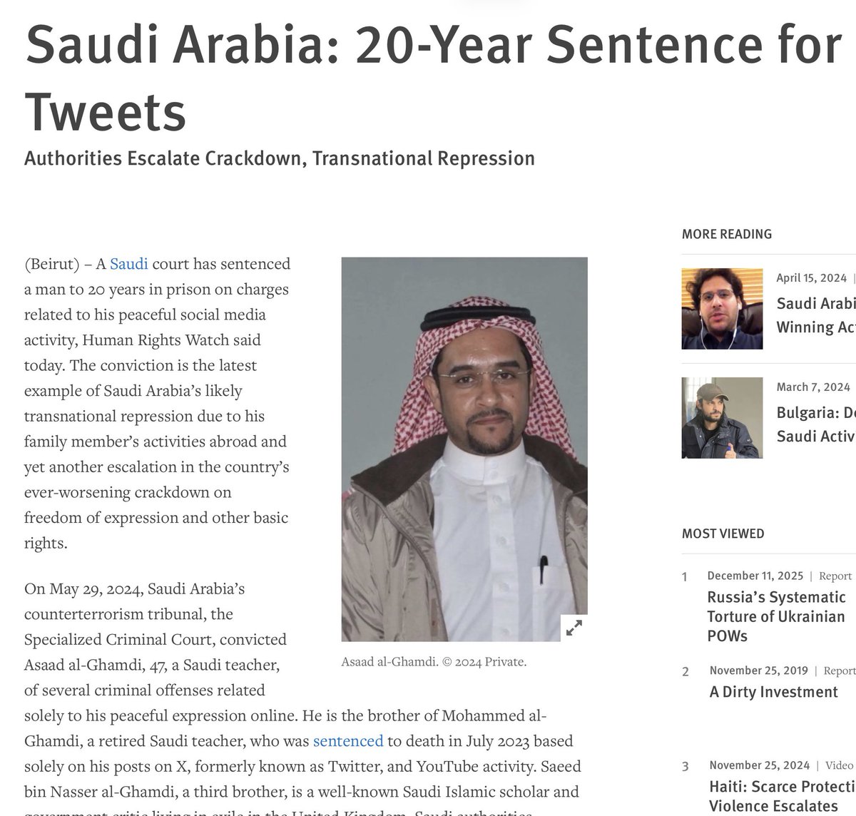 GerrySamuels12's tweet image. Notice how he never condemns Saudi Arabia?