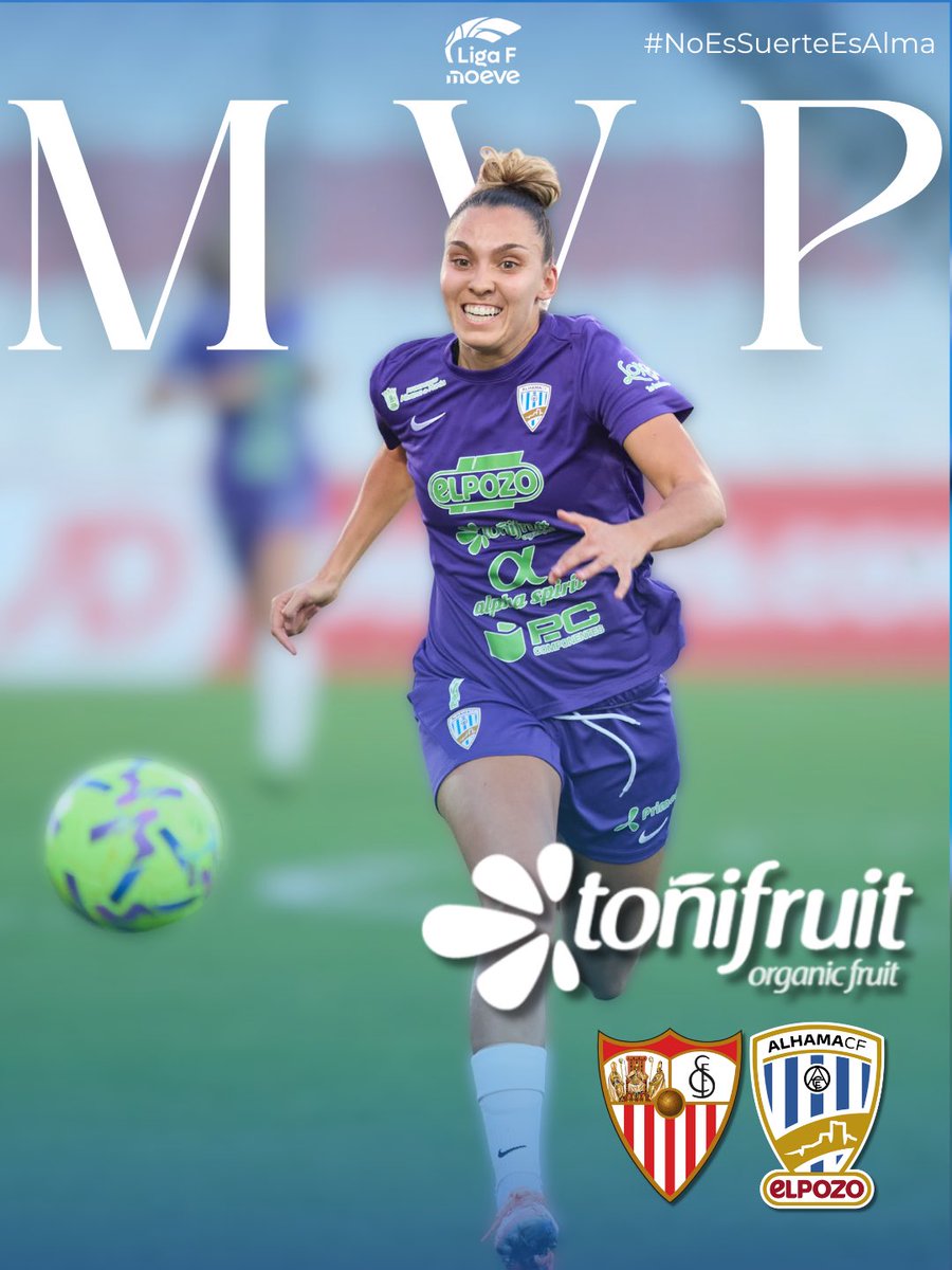 𝗝𝗨𝗚𝗔𝗗𝗢𝗥𝗔 <a href="/Toni_fruit/">Toñifruit - So Goods</a> 

𝒀𝑰𝒀𝑰 es nuestra 𝙈𝙑𝙋 🆚 Sevilla 

¡𝗘𝗡𝗛𝗢𝗥𝗔𝗕𝗨𝗘𝗡𝗔, <a href="/yaizayiyi10/">Yaiza Relea</a>!

#NoEsSuerteEsAlma