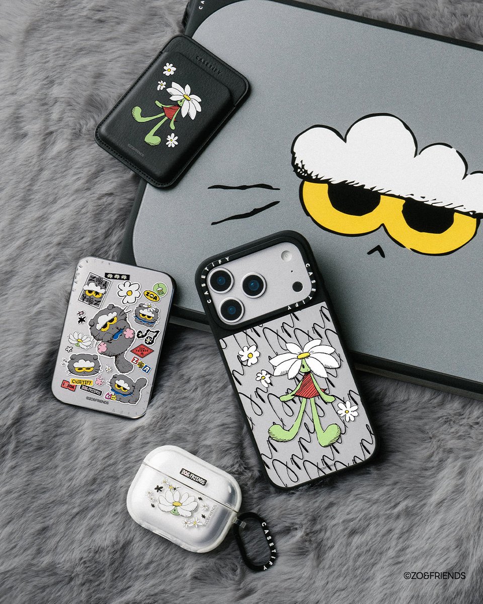 iPhoneアクセサリー Casetify zoa Sticker Case ZO&FRIENDS X CASETiFY
