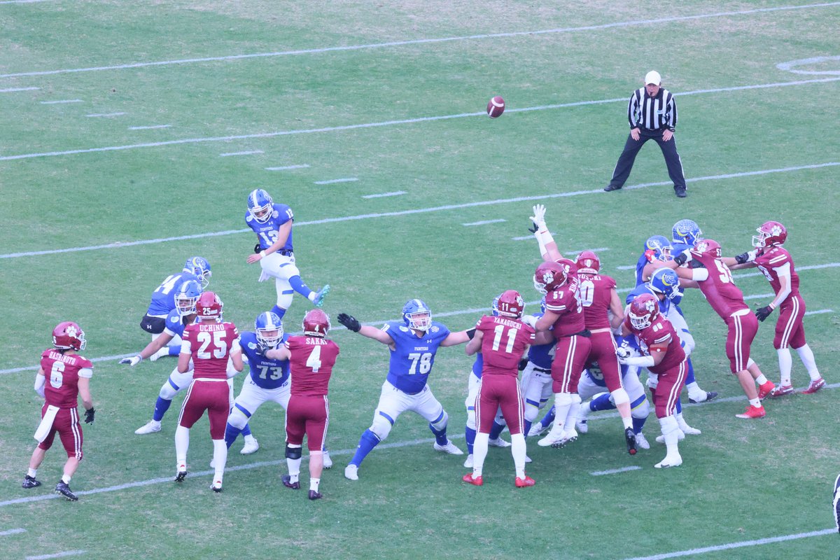 第80回毎日甲子園ボウル　ファイターズ優勝逃す
kgpress.jp/kgnews/6982/
体育会アメリカンフットボール部ファイターズは12月14日、阪神甲子園球場で行われた第80回毎日甲子園ボウルに出場した。アメフトの大学日本一を決める試合の対戦でファイターズは14対38で立命館大に敗れ、優勝を逃した。