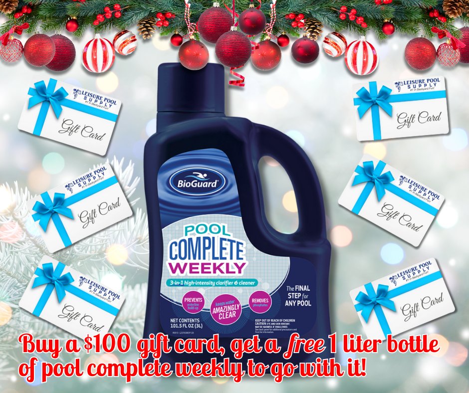 LeisurePoolJax's tweet image. Don't Let Your Pool Be a Grinch: Treat it right! 
#BioGuard