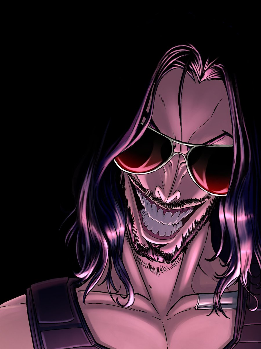 kuroxcho's tweet image. Johnny silverhsnd commision #Cyberpunk2077