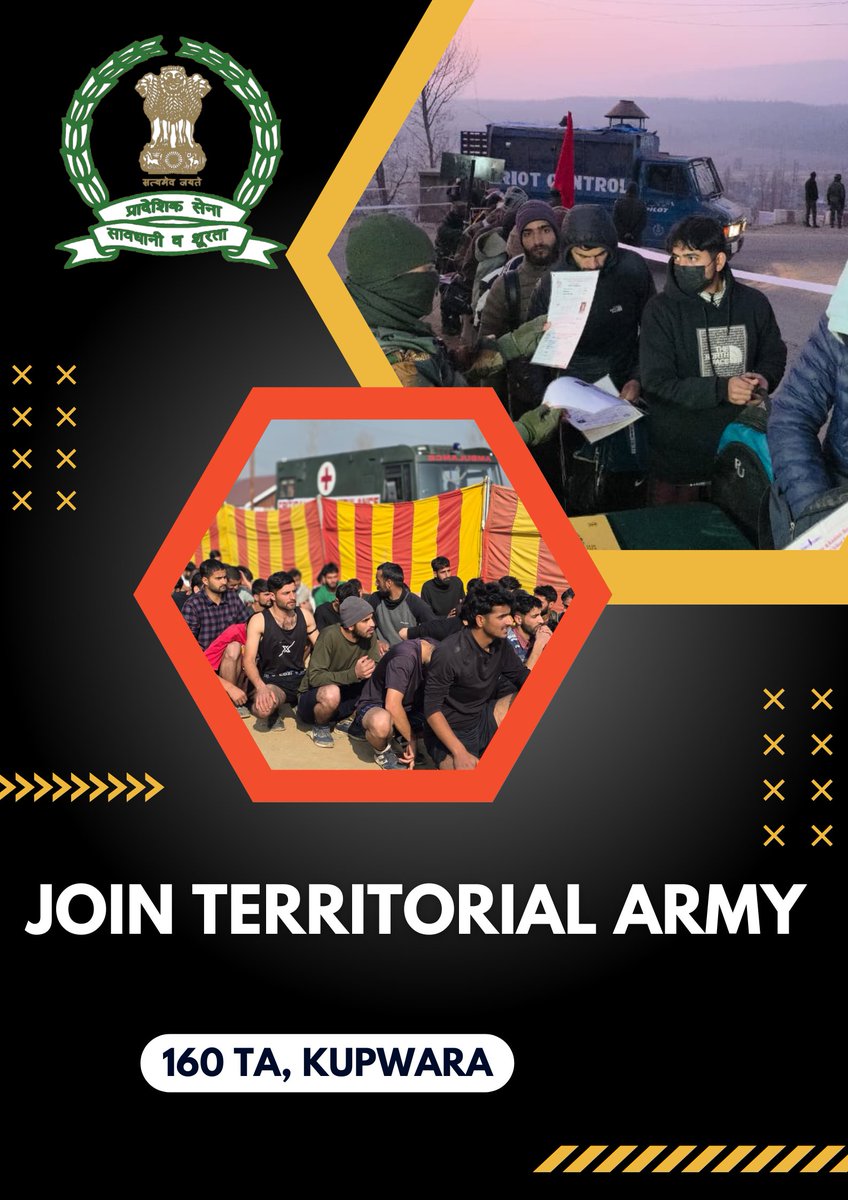 FatimaD75261608's tweet image. join indian Territorial Army #Kashmir #Compassion #Governance #CommunitySupport #NayaKashmir
