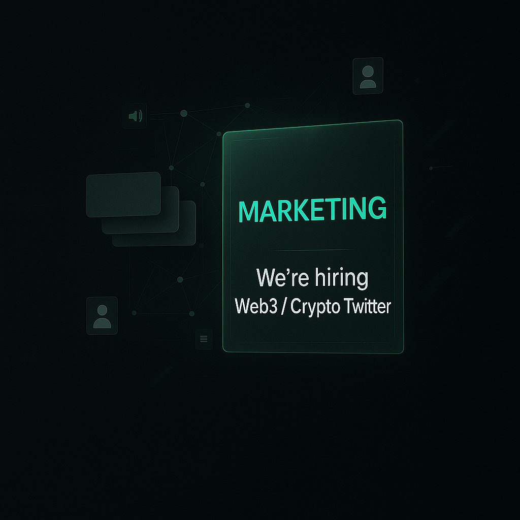 MARKPUMPLAB's tweet photo. Looking for Seeking web3 sharp marketers who know crypto culture and can build attention fast

You should:

·Create dynamic news and info flow on Twitter and other platforms
·Understand crypto Twitter trends and engagement tactics
·Coordinate with influencers, community managers, and devs
·Know when to push hard and when to hold back
·Have Solana memecoin launch experience
·Have a network of degens or micro-influencers

#Solana #Web3Jobs #Memecoins #Cryptojobs