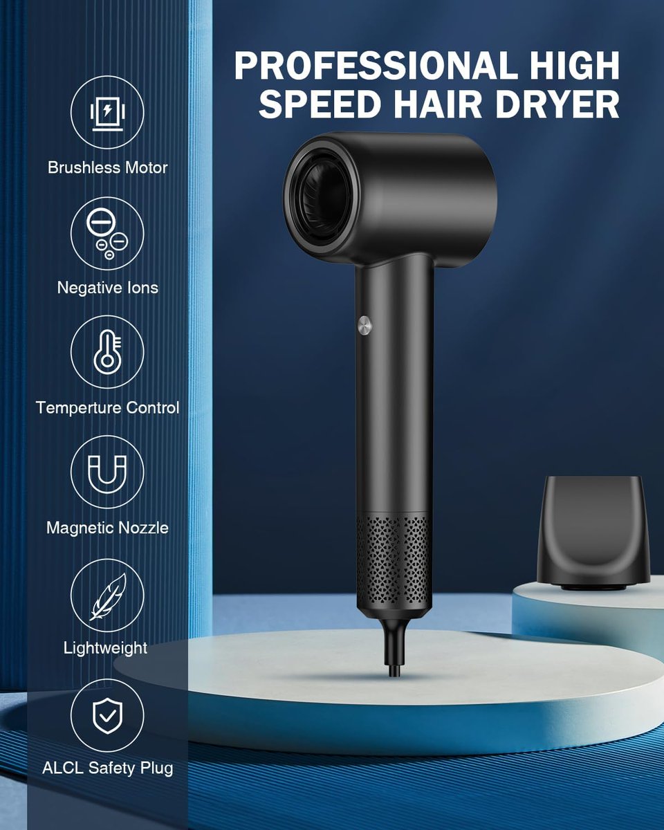 Buyereviews's tweet photo. ⏰ Limited Time Deal ⬩➤ Hair Dryer with High Speed Negative Ionic Blow Dryer for Fast Drying

💰 Enjoy a fantastic 50% off on this must-have hair care essential.

• Retail Price: $39.99
• Discounted Price: $20.00
• Promo Code: KS7MIGMV
• View on Amazon: https://t.co/HvRmz62EvV

Follow us for daily savings:  
https://t.co/pvgR8doC0n

#ad #deal
