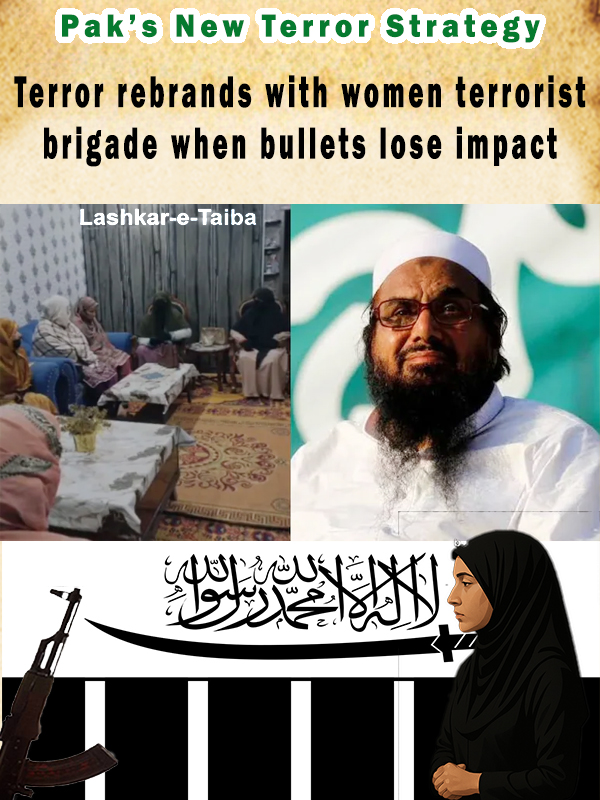 FatimaD75261608's tweet photo. Terror rebrands with women terrorist brigade when bullets lose impact #TerrorExposed #Terrorism #LashkarETaiba #SecurityAlert https://t.co/uKOlwguc1i