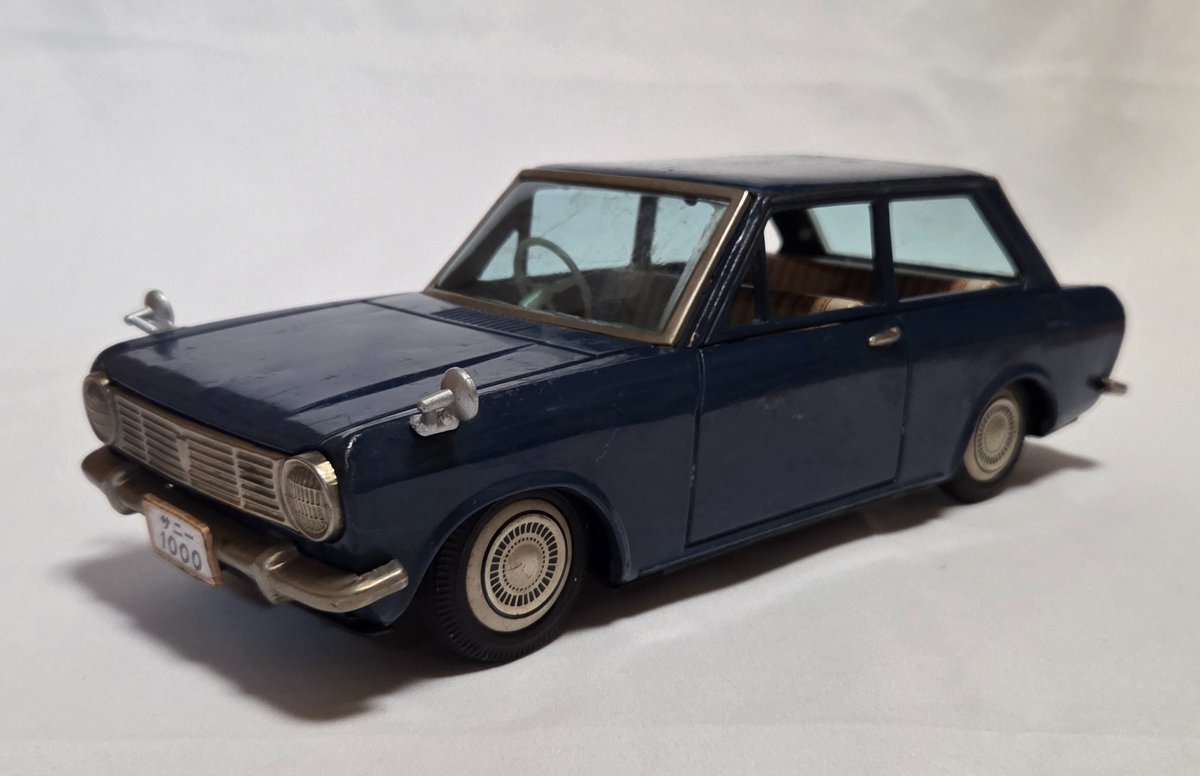 ②増田屋 ブリキ 車 1966年(昭和41年) ダットサン サニー1000