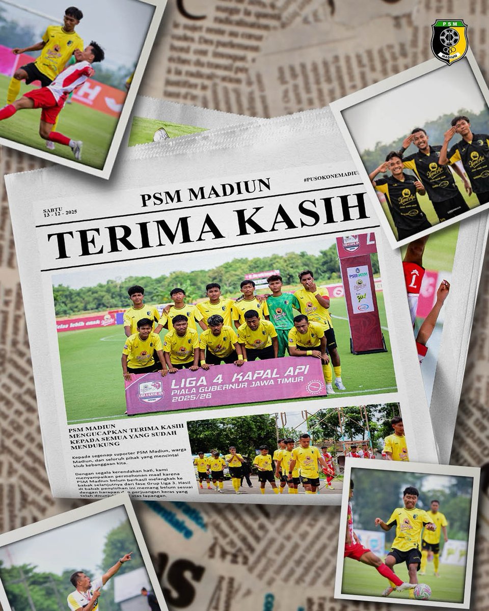 WilisReguler29's tweet photo. Perjalanan yang singkat. Kami ucapkan terimakasih juga untuk kalian (pemain dan staff pelatih) yang sudah mencoba maksimal musim ini.
Sekian dan sampai jumpa musim depan. 🙏

📷: psmmadiunofficial (Instagram) https://t.co/5pnkf7aLqT