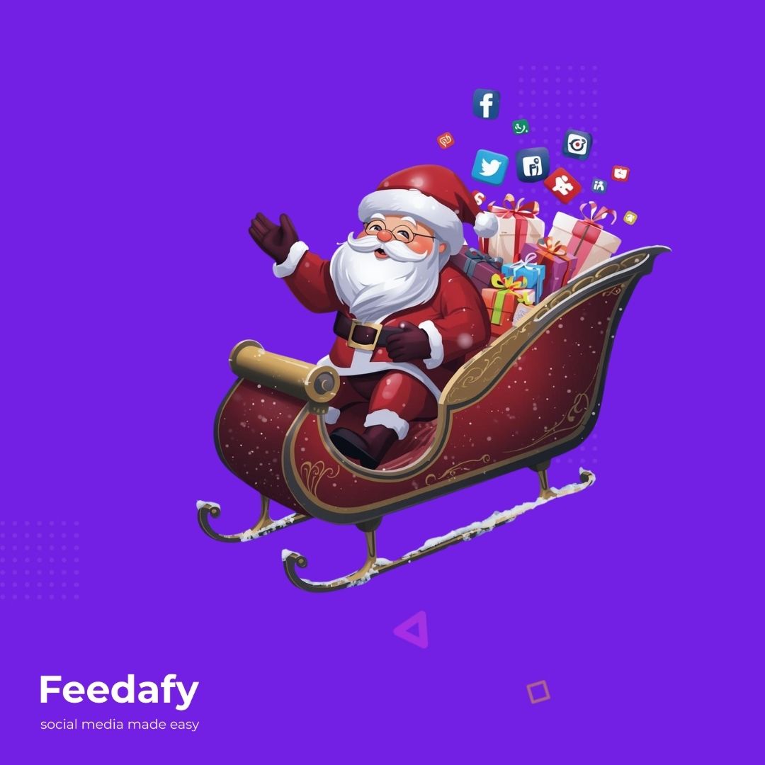 You wished for more posts without stress or delay,
No late-night scrambling, no “I’ll do it tomorrow” days.
So Santa rolled in with a tech-savvy sleigh,
And Feedafy made your posting worries melt away.

Your content is written, scheduled, and live on time,
Across...
